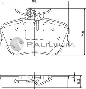 Ashuki P1-1300 - Set placute frana,frana disc aaoparts.ro