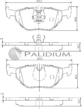 Ashuki P1-1297 - Set placute frana,frana disc aaoparts.ro