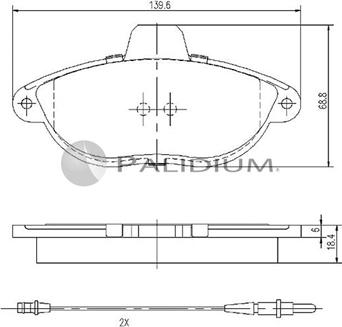 Ashuki P1-1269 - Set placute frana,frana disc aaoparts.ro