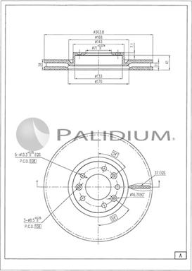 Ashuki P330-249 - Disc frana aaoparts.ro