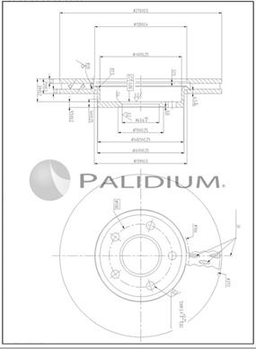 Ashuki P330-255 - Disc frana aaoparts.ro