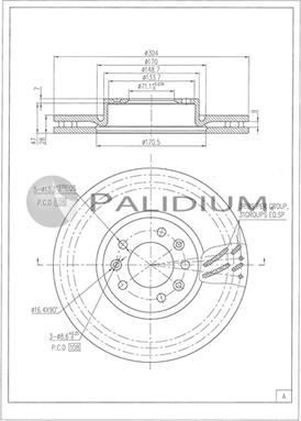 Ashuki P330-262 - Disc frana aaoparts.ro