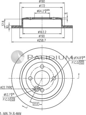 Ashuki P331-040 - Disc frana aaoparts.ro