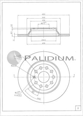 Ashuki P331-135 - Disc frana aaoparts.ro