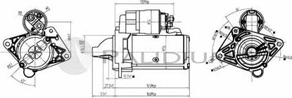 Ashuki PAL17-1008 - Starter aaoparts.ro