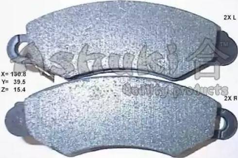 Ashuki S011-15 - Set placute frana,frana disc aaoparts.ro