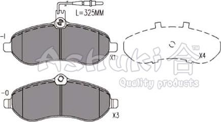 Ashuki T114-71 - Set placute frana,frana disc aaoparts.ro