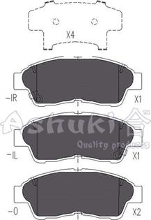 Ashuki T112-15 - Set placute frana,frana disc aaoparts.ro