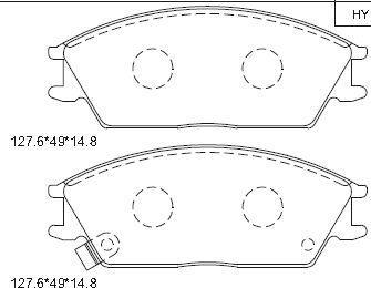 Asimco KD9702 - Set placute frana,frana disc aaoparts.ro