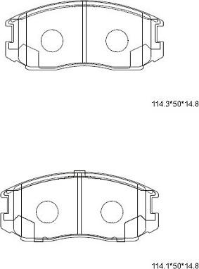 Asimco KD4718F - Set placute frana,frana disc aaoparts.ro