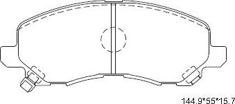 Asimco KD4722 - Set placute frana,frana disc aaoparts.ro