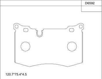 Asimco KD6592 - Set placute frana,frana disc aaoparts.ro