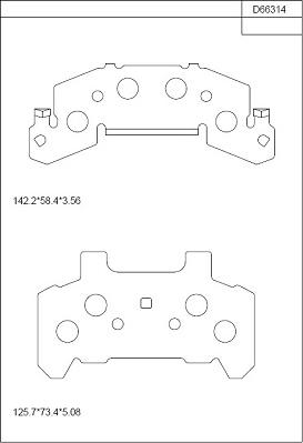 Asimco KD66314 - Set placute frana,frana disc aaoparts.ro
