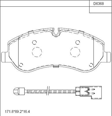 Asimco KD6368 - Set placute frana,frana disc aaoparts.ro