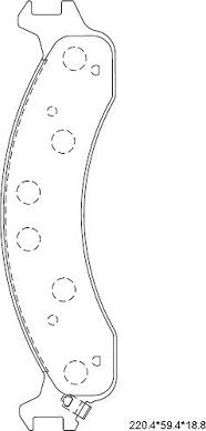 Asimco KD6313 - Set placute frana,frana disc aaoparts.ro