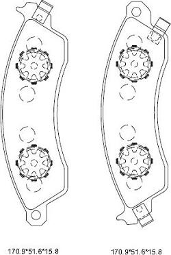 Asimco KD6756 - Set placute frana,frana disc aaoparts.ro