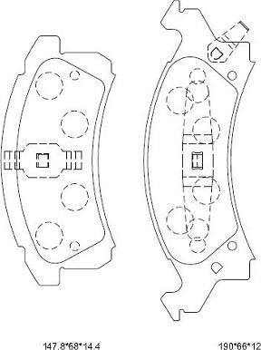 Asimco KD6727 - Set placute frana,frana disc aaoparts.ro