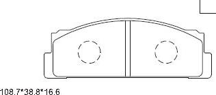 Asimco KD8704 - Set placute frana,frana disc aaoparts.ro