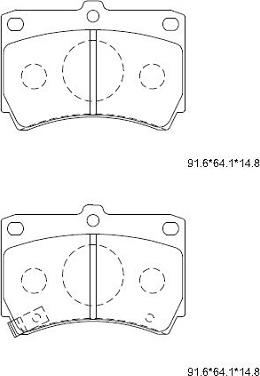 Asimco KD3797 - Set placute frana,frana disc aaoparts.ro