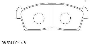 Asimco KD3755 - Set placute frana,frana disc aaoparts.ro