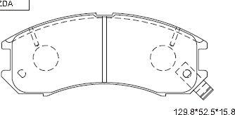 Asimco KD3764 - Set placute frana,frana disc aaoparts.ro