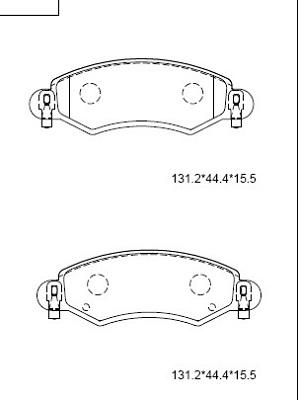 GMC 2360501 - Set placute frana,frana disc aaoparts.ro