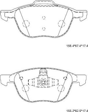 Asimco KD3726 - Set placute frana,frana disc aaoparts.ro