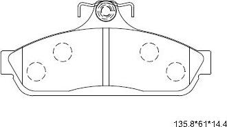 Asimco KD2796 - Set placute frana,frana disc aaoparts.ro