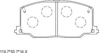 Asimco KD2723 - Set placute frana,frana disc aaoparts.ro