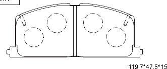 Asimco KD2776 - Set placute frana,frana disc aaoparts.ro