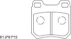 Asimco KD7557 - Set placute frana,frana disc aaoparts.ro