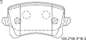 Asimco KD7560 - Set placute frana,frana disc aaoparts.ro