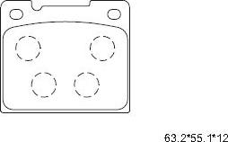 Asimco KD7568 - Set placute frana,frana disc aaoparts.ro