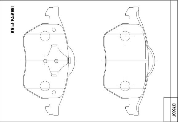 Asimco KD7563F - Set placute frana,frana disc aaoparts.ro