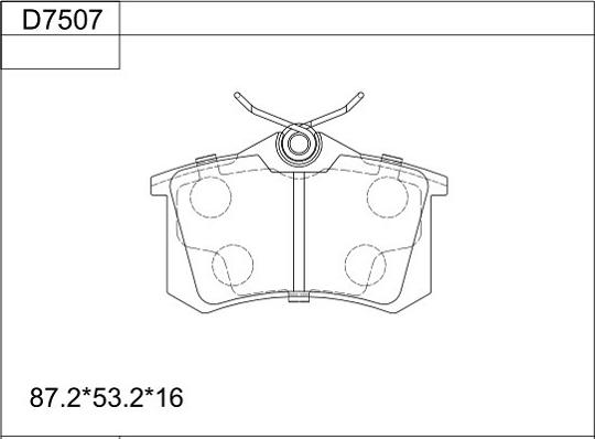 Asimco KD7507 - Set placute frana,frana disc aaoparts.ro