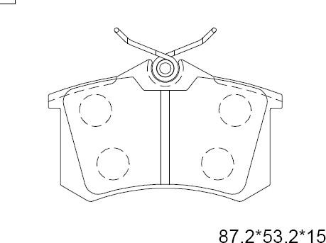 Asimco KD7511 - Set placute frana,frana disc aaoparts.ro