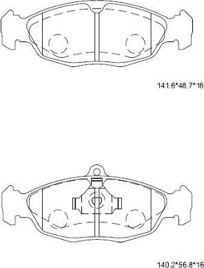 Asimco KD7517 - Set placute frana,frana disc aaoparts.ro