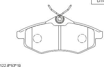 J&S Automotive VBP2580 - Set placute frana,frana disc aaoparts.ro