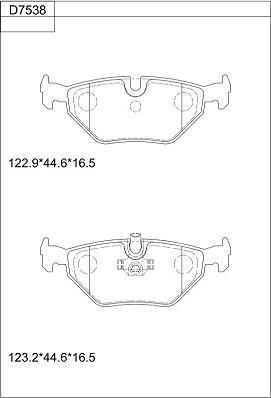 Asimco KD7538 - Set placute frana,frana disc aaoparts.ro