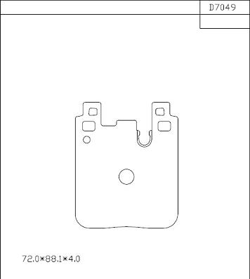 Asimco KD7049 - Set placute frana,frana disc aaoparts.ro