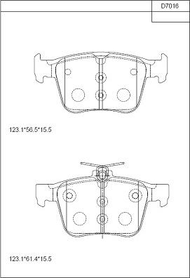 Asimco KD7016 - Set placute frana,frana disc aaoparts.ro