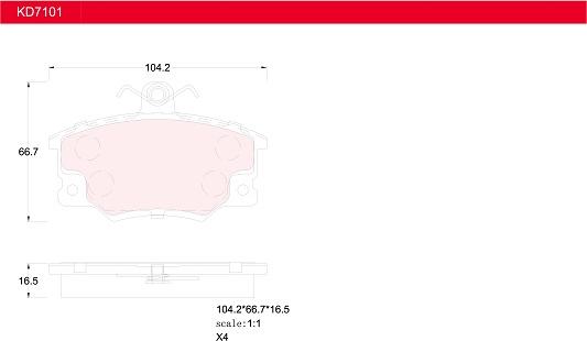 Asimco KD7101 - Set placute frana,frana disc aaoparts.ro