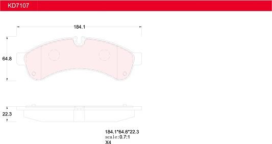 Asimco KD7107 - Set placute frana,frana disc aaoparts.ro