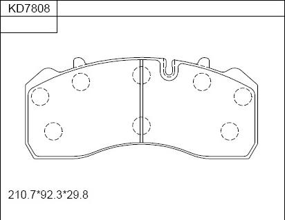 Asimco KD7808 - Set placute frana,frana disc aaoparts.ro