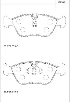 Asimco KD7383 - Set placute frana,frana disc aaoparts.ro