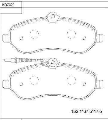 Asimco KD7329 - Set placute frana,frana disc aaoparts.ro