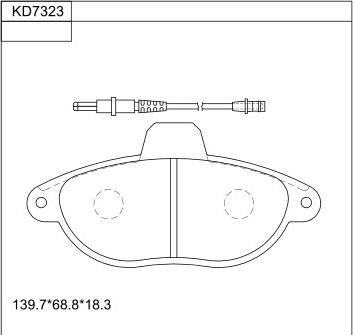 Asimco KD7323 - Set placute frana,frana disc aaoparts.ro