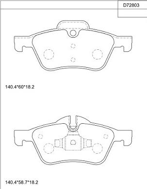 Asimco KD72803 - Set placute frana,frana disc aaoparts.ro