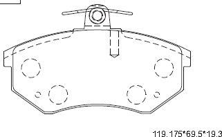 Asimco KD7796 - Set placute frana,frana disc aaoparts.ro