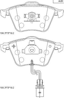 Asimco KD7798 - Set placute frana,frana disc aaoparts.ro